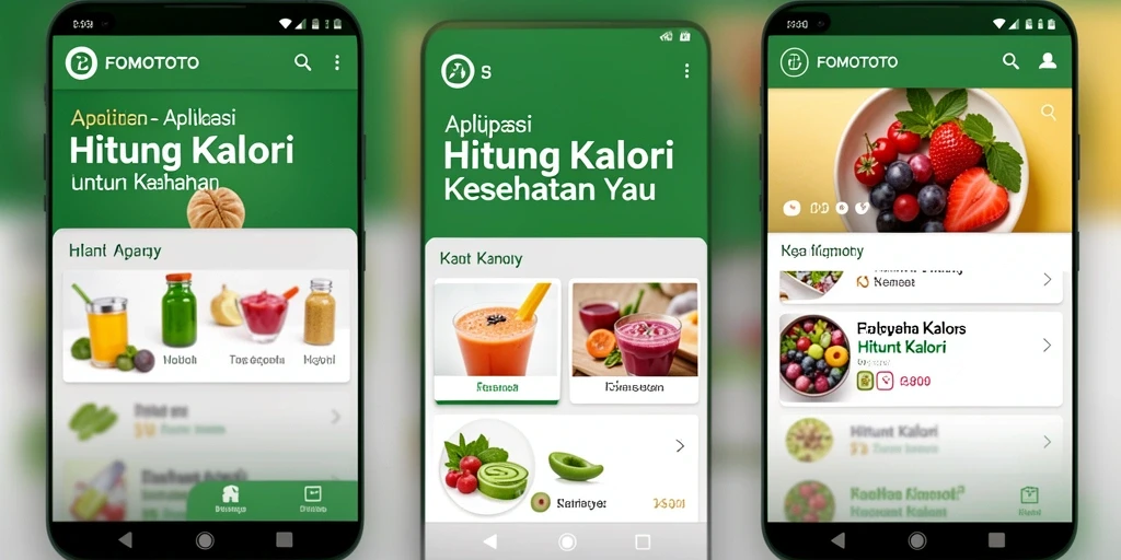 Antarmuka aplikasi FOMOTOTO yang user-friendly dan informatif.