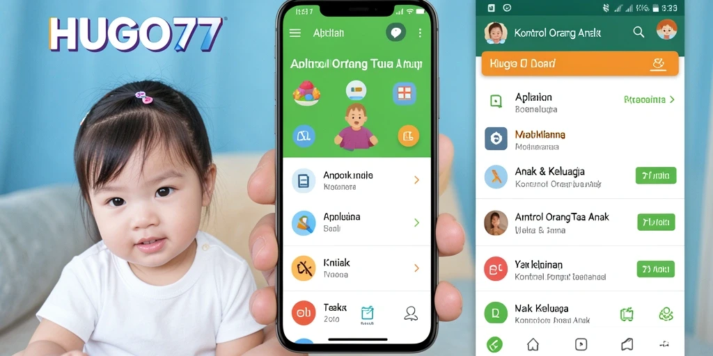 Antarmuka HUGO77 yang intuitif untuk kontrol orang tua yang efektif.