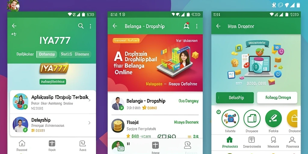 Tampilan antarmuka IYA777 yang memudahkan proses Dropship.
