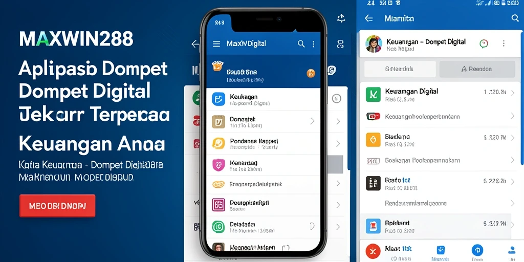 Tampilan antarmuka aplikasi MAXWIN288 yang intuitif dan modern.