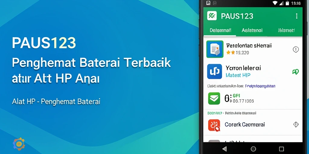 Tampilan antarmuka PAUS123 yang bersih dan informatif untuk penghematan baterai.