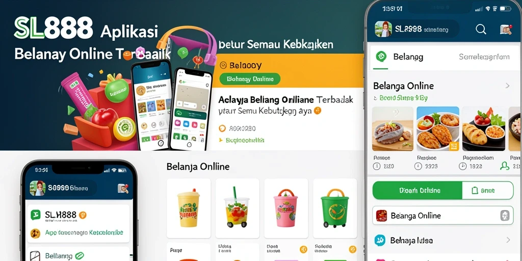 Tampilan antarmuka aplikasi SL888 yang user-friendly untuk belanja online.